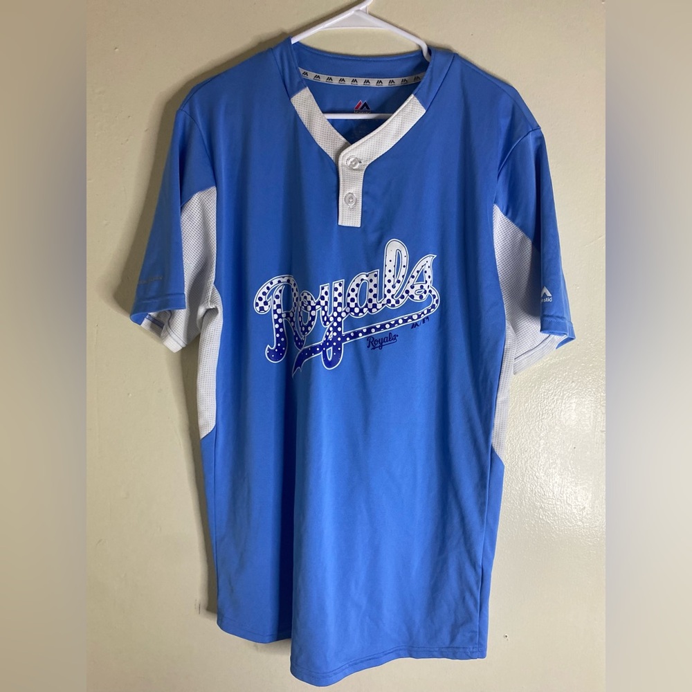 Kansas City royals mlb licensed baseball jersey L